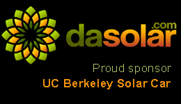dasolar.com proud sponsor of Berkeley solar car