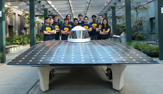 UC Berkeley solar powered car, GoldRush ready to go