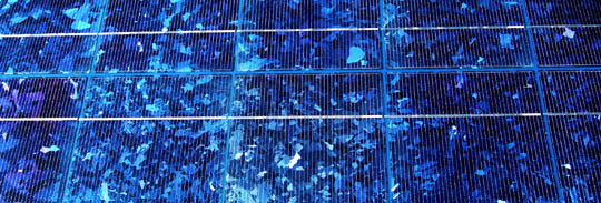 photovoltaic cells produce electricity from the sun