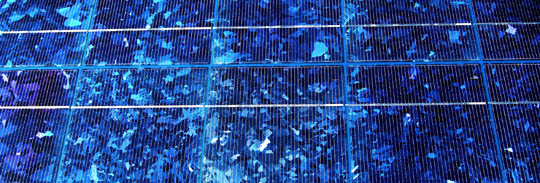 photovoltaic cells produce electricity from the sun